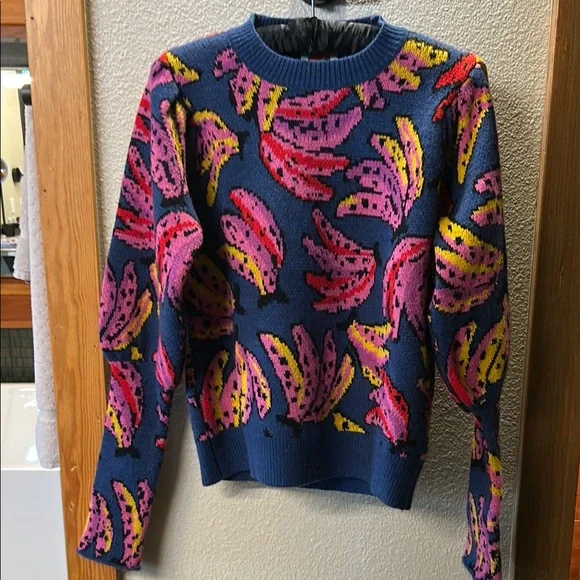 Iconic FARM Rio Banana Sweater. Perfect condition, warm and cozy! XS - Picture 1 of 6